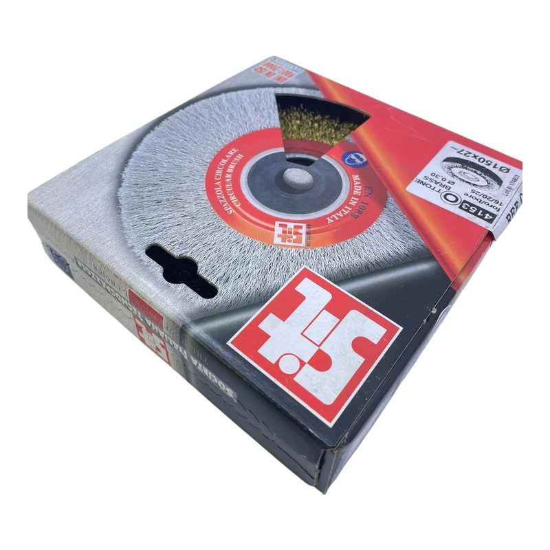 Sit Bürste 4153 Rundbürste Ø150x27mm Messingdraht 0,30 mm Rundbürste von Sit