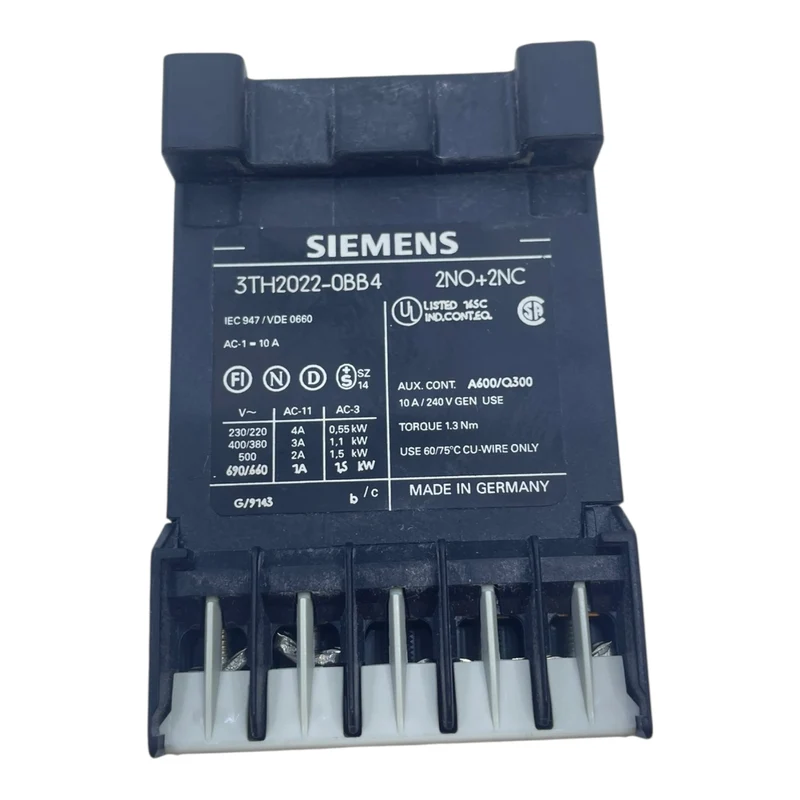 Siemens Hilfsschütz 3TH2022-0BB4 4A 230V2220V 24V DC Hilfsschütz Siemens