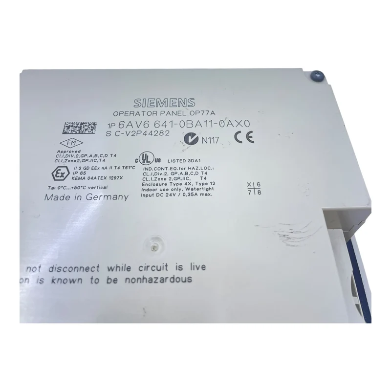 Siemens Operator Panel 6AV6641-0BA11-0AX0 Bedienpanel Operator Panel Siemens
