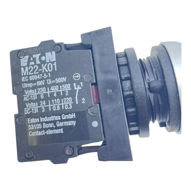 Eaton Roter Taster Kontaktelement M22-K01 für den Industriellen Nutzen geeignet
