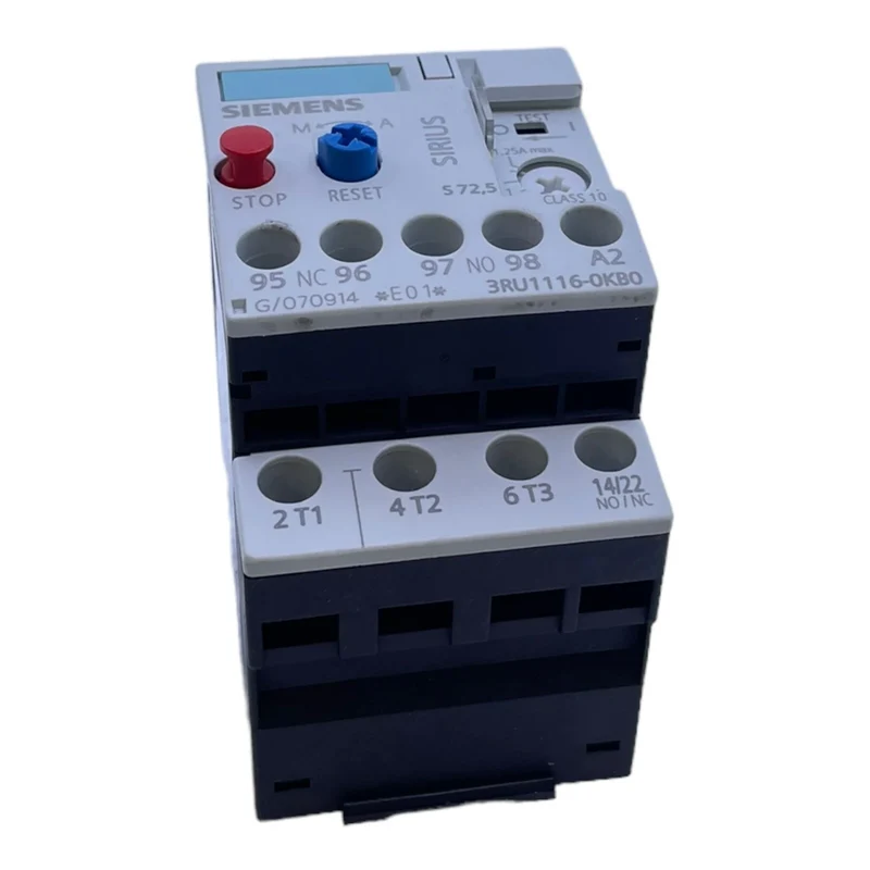 Siemens 3RU1116-0KB0 Überlastrelais 0,9…1,25A 6,6 W 6 kV 3-polig 690V bei AC-3