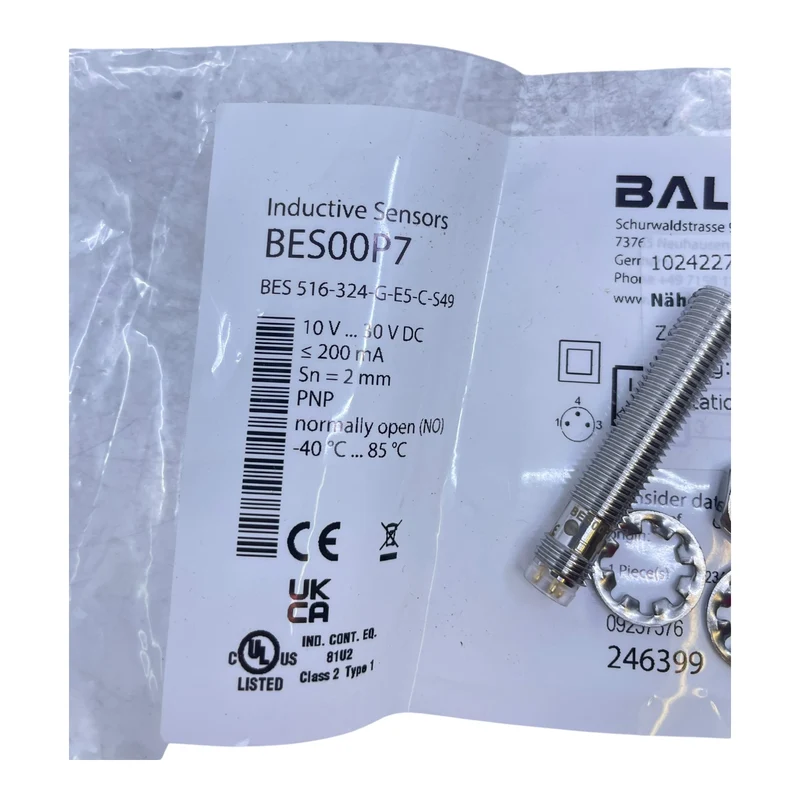 Balluff Induktiver Näherungsschalter BES00P7 BES516-324-G-E5-C-S49 Industrie