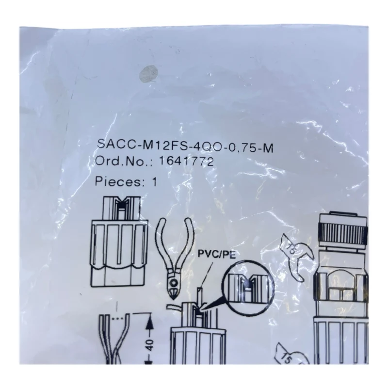 Phoenix Contact Sensor-/Aktor-Steckverbinder SACC-M12FS-4QO-0.75-M Industrie