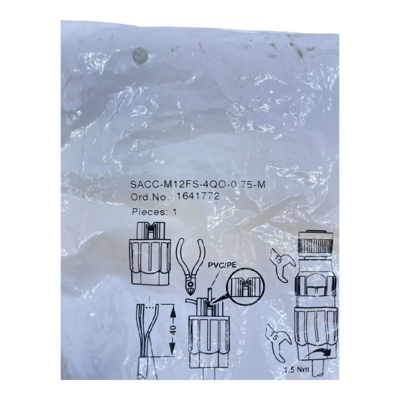 Phoenix Contact Sensor-/Aktor-Steckverbinder SACC-M12FS-4QO-0.75-M Industrie