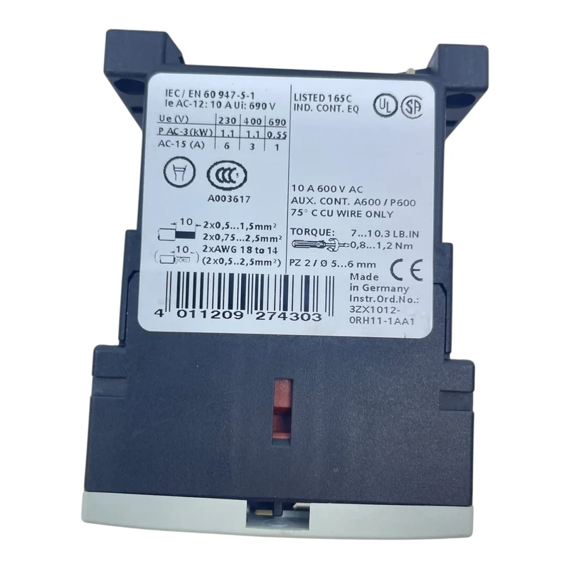 Siemens Schütz 3RH1122-1BB40 Siemens Schütz für die Industrie geeignet