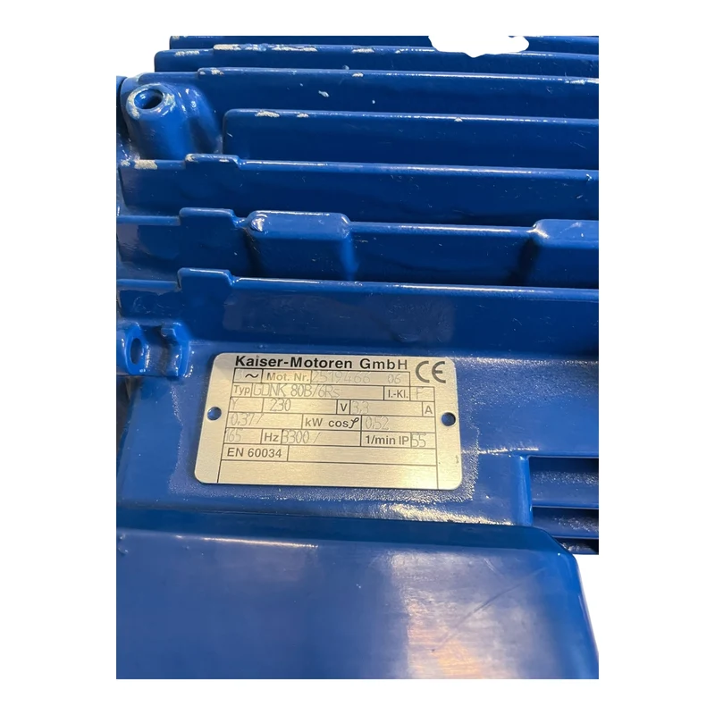 Kaiser 0,37kW Getriebemotor Kaiser Motor GDNK80B/6Rs mit SEW R27/A Getriebe