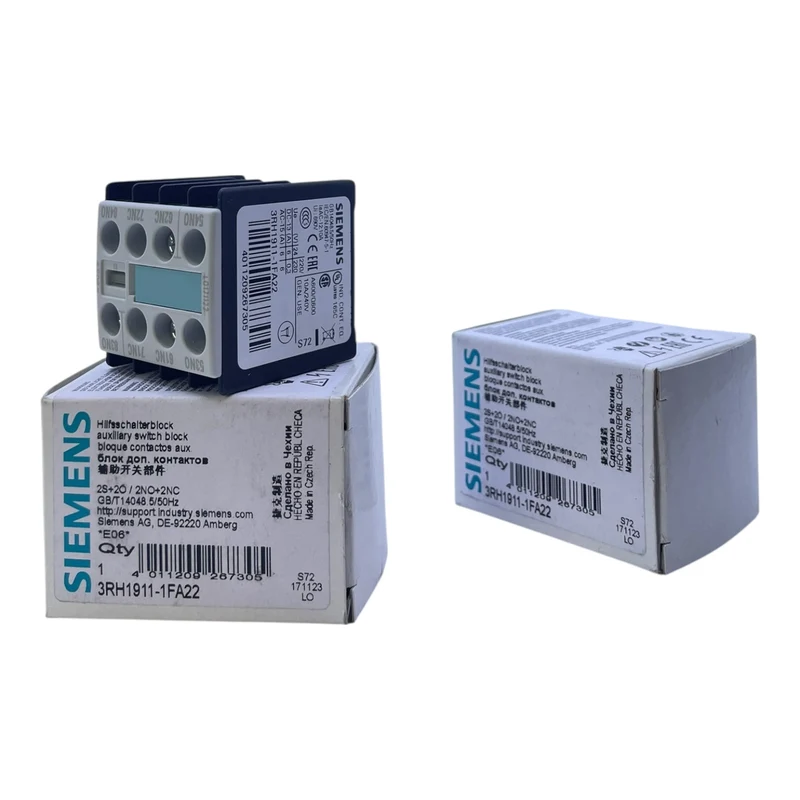 Siemens Hilfsschalterblock 3RH1911-1FA22 VE: 2stk für den Industriellen Einsatz