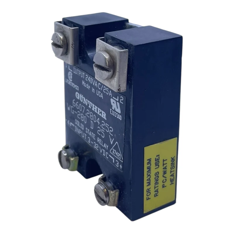 Günther Halbleiterrelais WG-280 D25 240VAC 25A für den Industriellen Nutzen