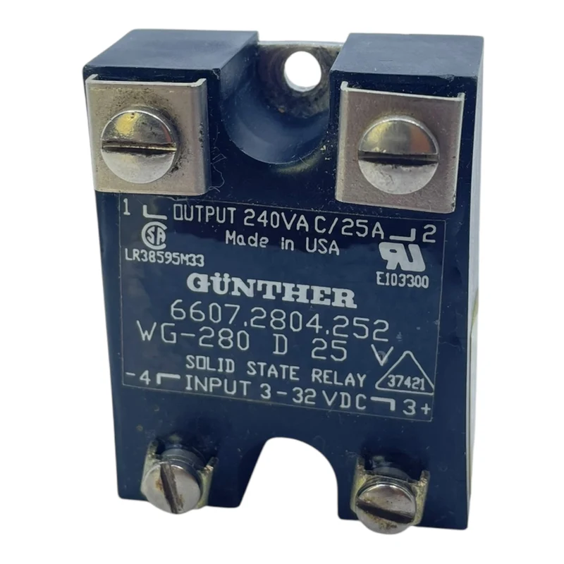 Günther Halbleiterrelais WG-280 D25 240VAC 25A für den Industriellen Nutzen