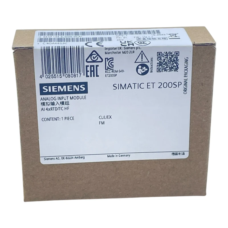 Siemens SPS Eingangsmodul SIMATIC ET 200SP Analoges Modul 6ES7134-6JD00-0CA1