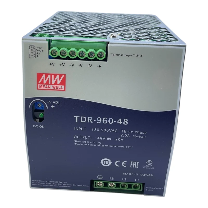 Mean Well TDR-960-48 Netzteil Hutschienen-netzteil für den industriellen Einsatz