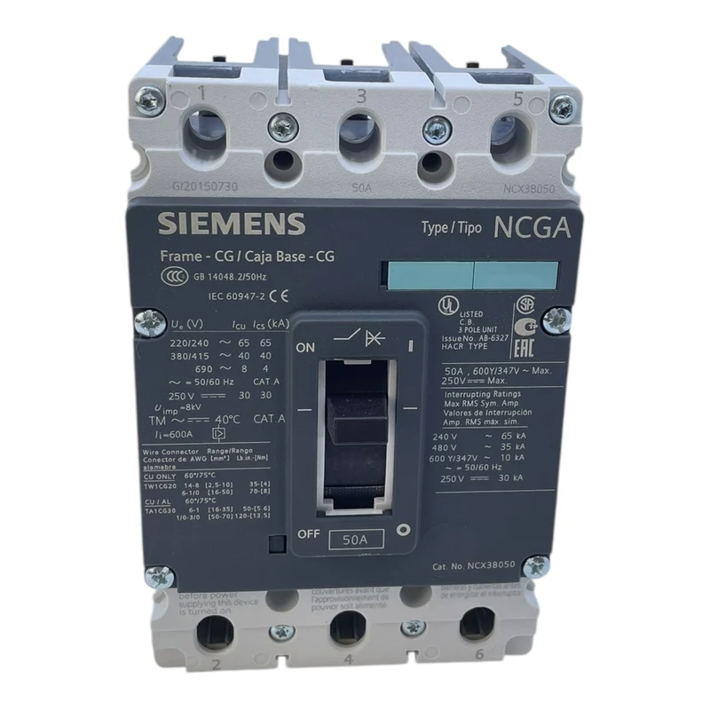 Siemens NCX3B050 Leistungsschalter für industriellen Einsatz Leistungsschalter