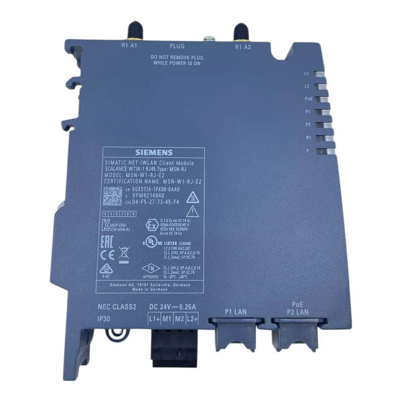 Siemens 6GK5734-1FX00-0AA0 NET IWLAN Client Module für den industriellen Einsatz