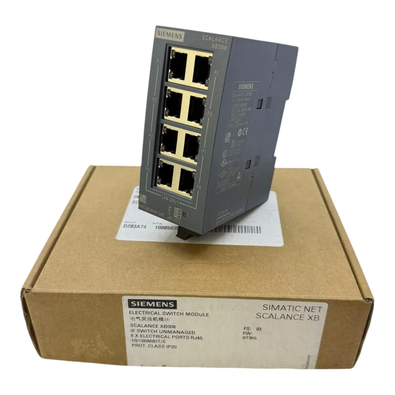 Siemens 6GK5008-0BA00-1AB2 Ethernet Switch SCALANCE XB008 industriellen Einsatz