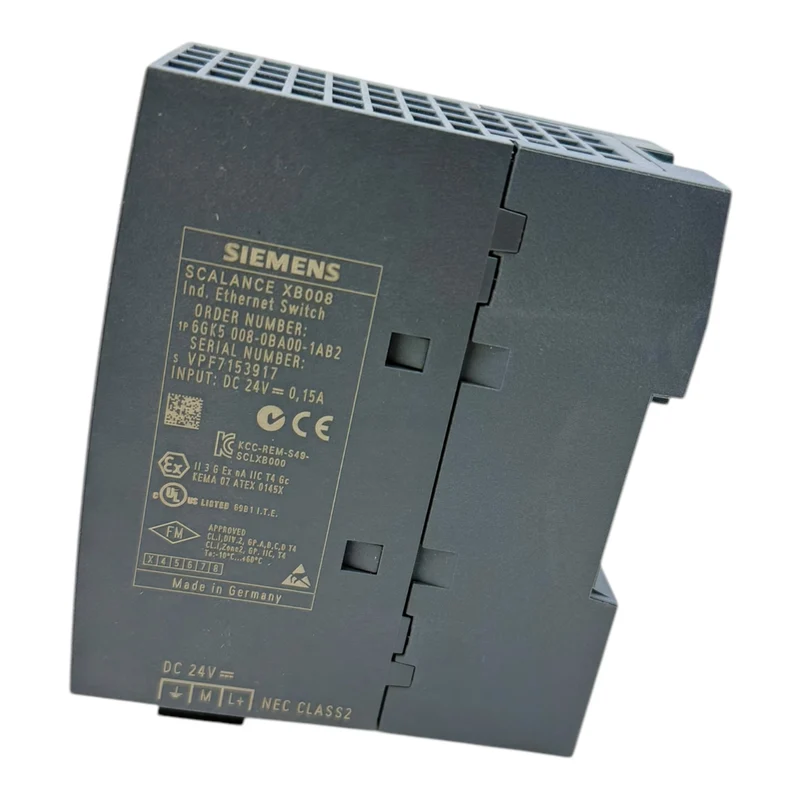 Siemens 6GK5008-0BA00-1AB2 Ethernet Switch SCALANCE XB008 industriellen Einsatz