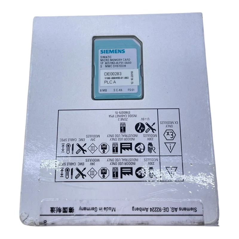 Siemens 6ES7953-8LP31-0AA0 Micro-Speicherkarte 8MB für den industriellen Einsatz