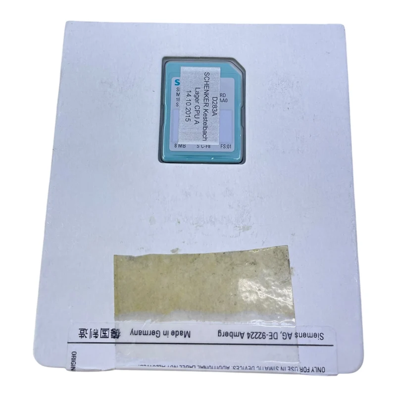 Siemens 6ES7953-8LP31-0AA0 Micro-Speicherkarte 8MB für den industriellen Einsatz
