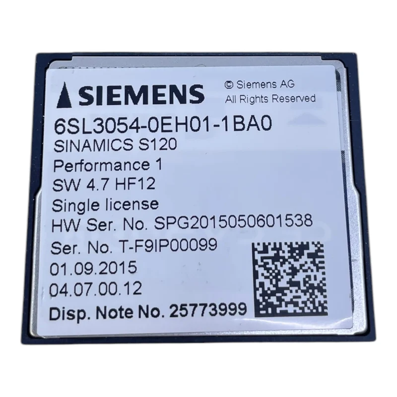 Siemens 6SL3054-0EH01-1BA0 SINAMICS S120 CompactFlash Card industriellen Einsatz