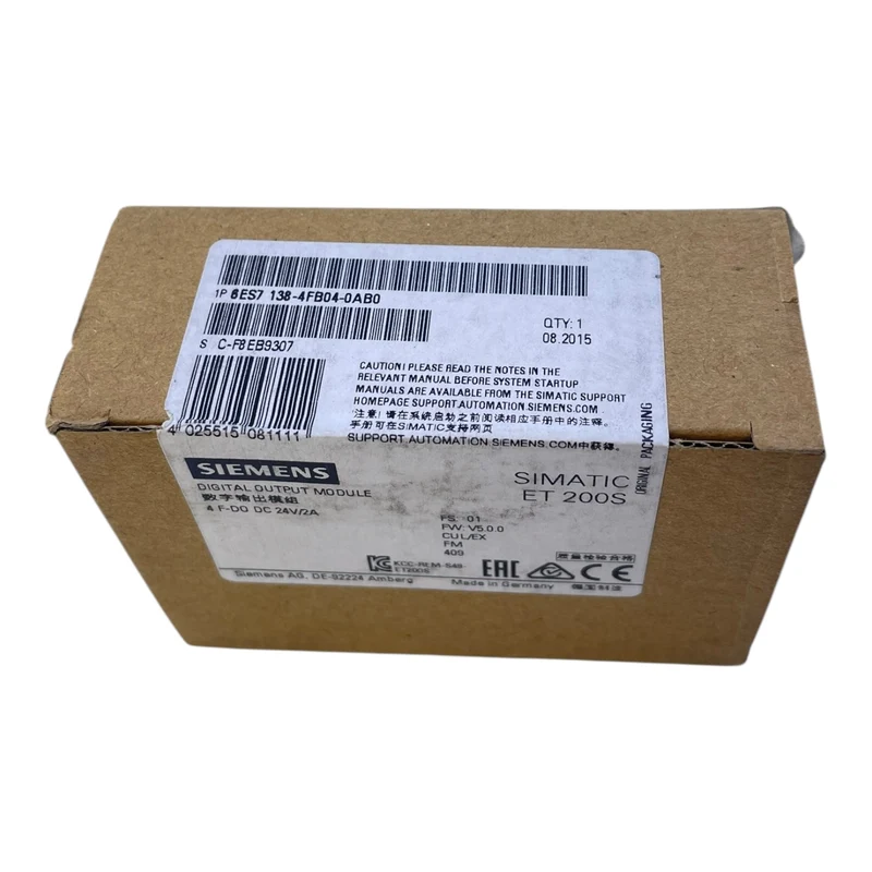 Siemens 6ES7138-4FB04-0AB0 SPS-Erweiterungsmodul SIMATIC ET200S industr. Einsatz