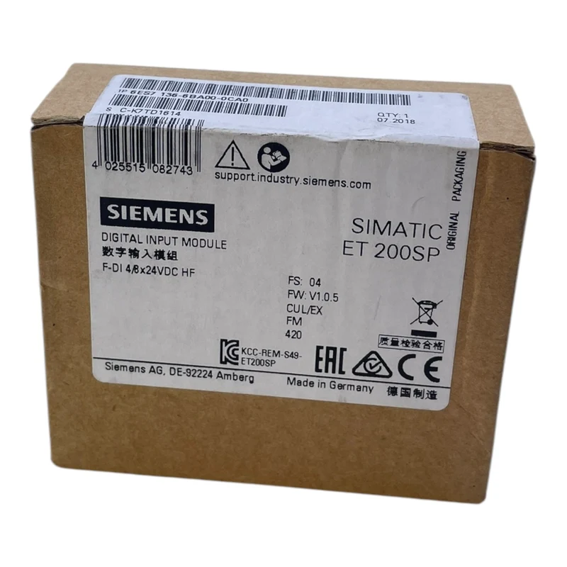 Siemens 6ES7136-6BA00-0CA0 Elektronikmodul 8x24VDC für den industriellen Einsatz