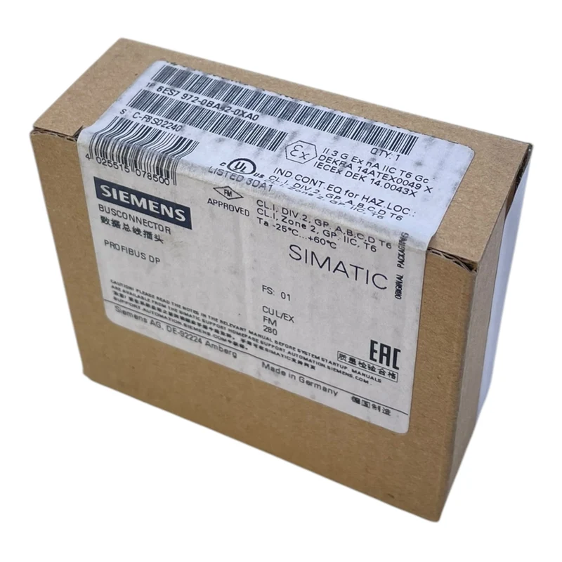 Siemens 6ES7972-0BA42-0XA0 SPS-Stecker für den industriellen Einsatz SPS-Stecker