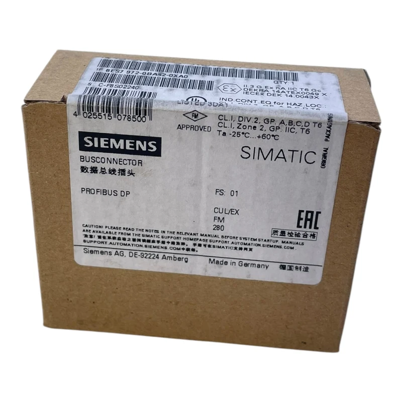 Siemens 6ES7972-0BA42-0XA0 SPS-Stecker für den industriellen Einsatz SPS-Stecker