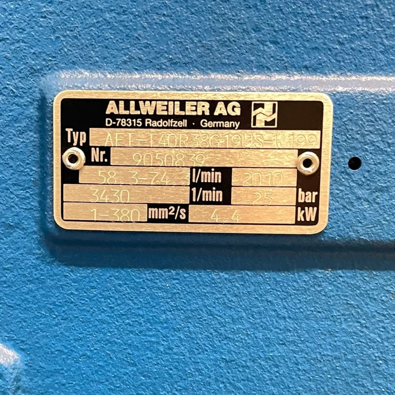 Allweiler AFT-T40R38G19US-W199 Pumpe Förderpumpe für industriellen Einsatz