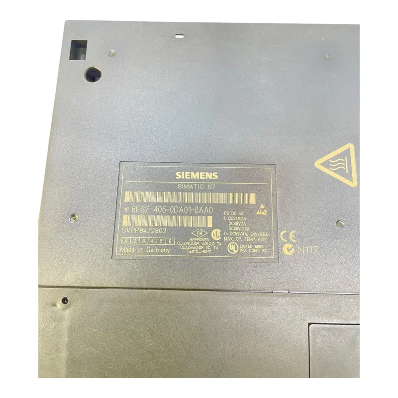 Siemens 6ES7405-0DA01-0AA0 Netzteil für den industriellen Einsatz Netzteil Netz