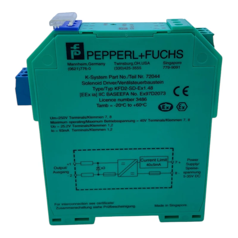 Pepperl+Fuchs KFD2-SD-Ex1.48 Ventilsteuerbaustein 72044 industriellen Einsatz