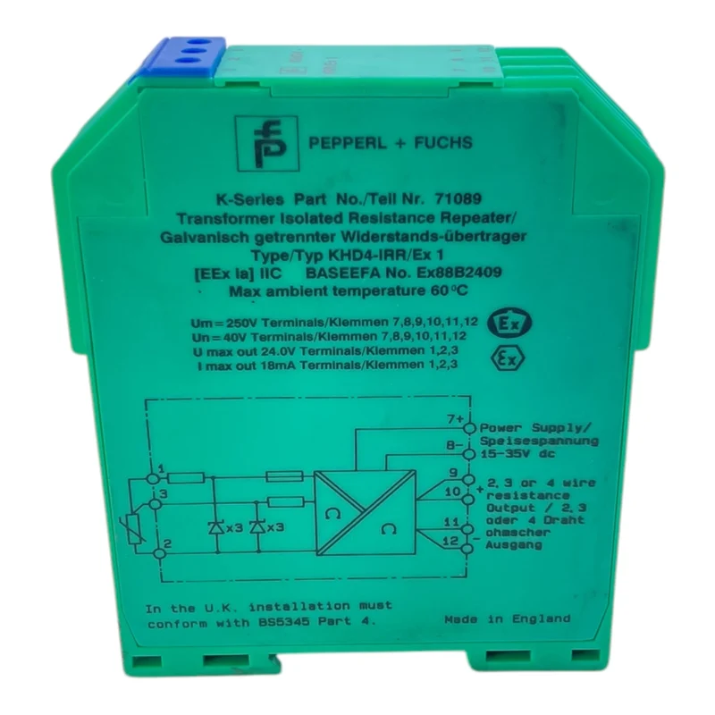 Pepperl+Fuchs KHD4-IRR/Ex1 Transmitterspeisegerät 71089 industriellen Einsatz