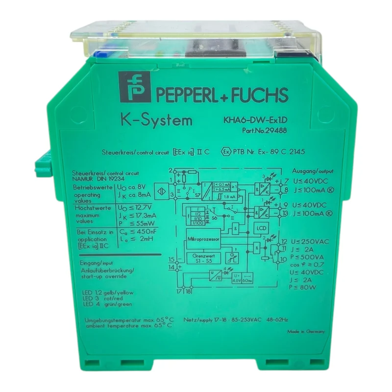 Pepperl+Fuchs KHA6-DW-Ex1.D Drehzahlwächter 29488 für den industriellen Einsatz