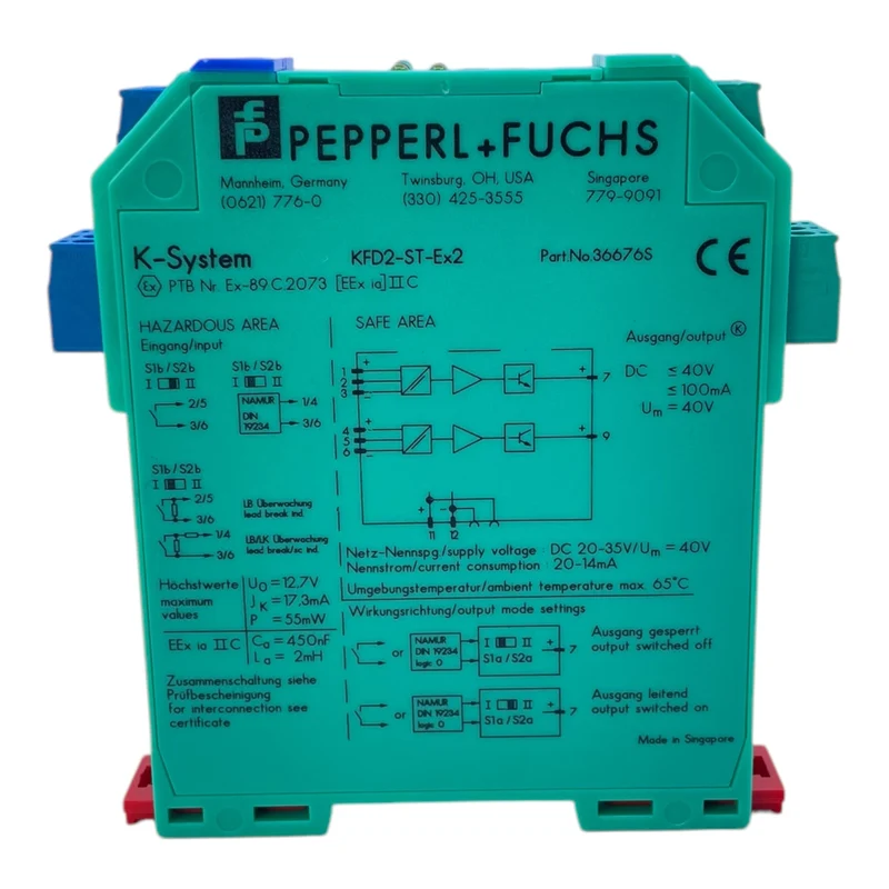 Pepperl+Fuchs KFD2-ST-Ex2 Trennschaltverstärker 36676S für industriellen Einsatz