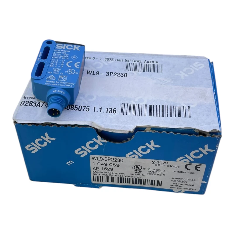 Sick WL9-3P2230 Kubisch Optischer Sensor Reflektierend 1049059 Industrie Einsatz