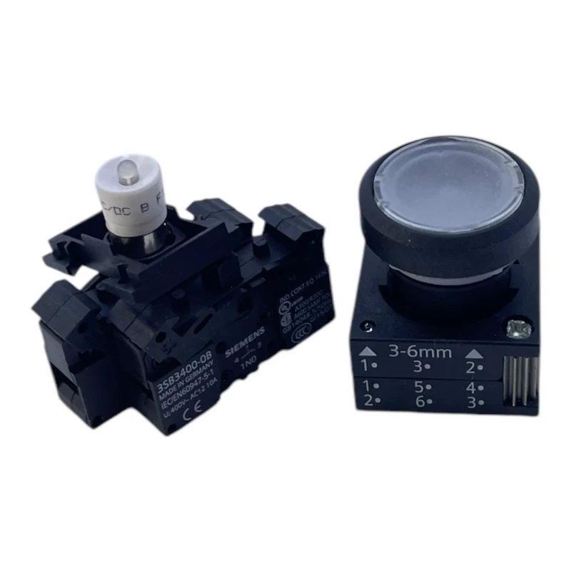 Siemens 3SB3237-0AA71 Leuchtdrucktaster für industriellen Einsatz Drucktaster