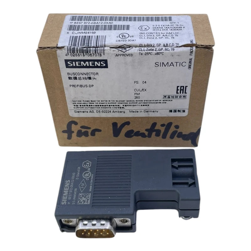 Siemens 6ES7972-0BA12-0XA0 SPS-Anschlusstecker SIMATIC für industriellen Einsatz