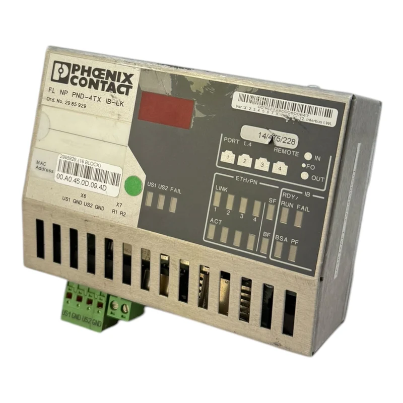 Phoenix Contact 2985929 FLNPPND-4TXIB-LK Proxy für PROFINET-RT Industrie Einsatz