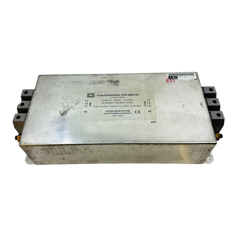 Block HFD400/110 Funk-Entstörfilter für industriellen Einsatz Funk-Entstörfilter