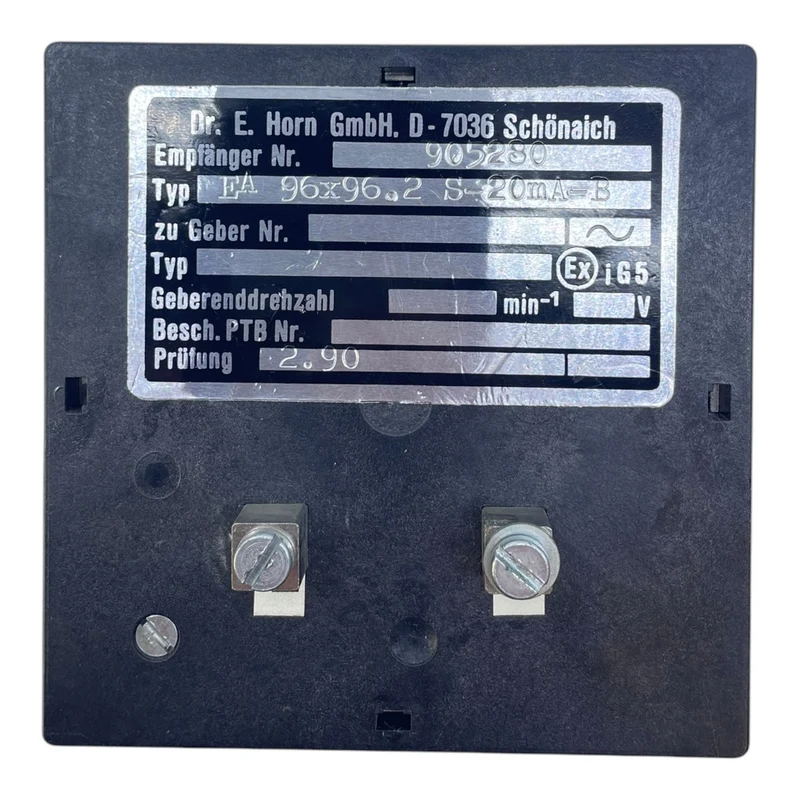 DR.E.Hornel EA 96x96.2 S-20mA-B Geschwindigkeitsmesser für industriellen Einsatz