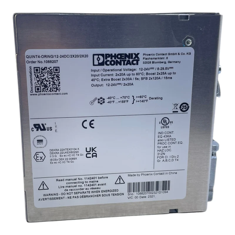 Phoenix Contact QUINT4-ORING/12-24DC/2X20/2X20 Redundanzmodul 1088207 Industrie