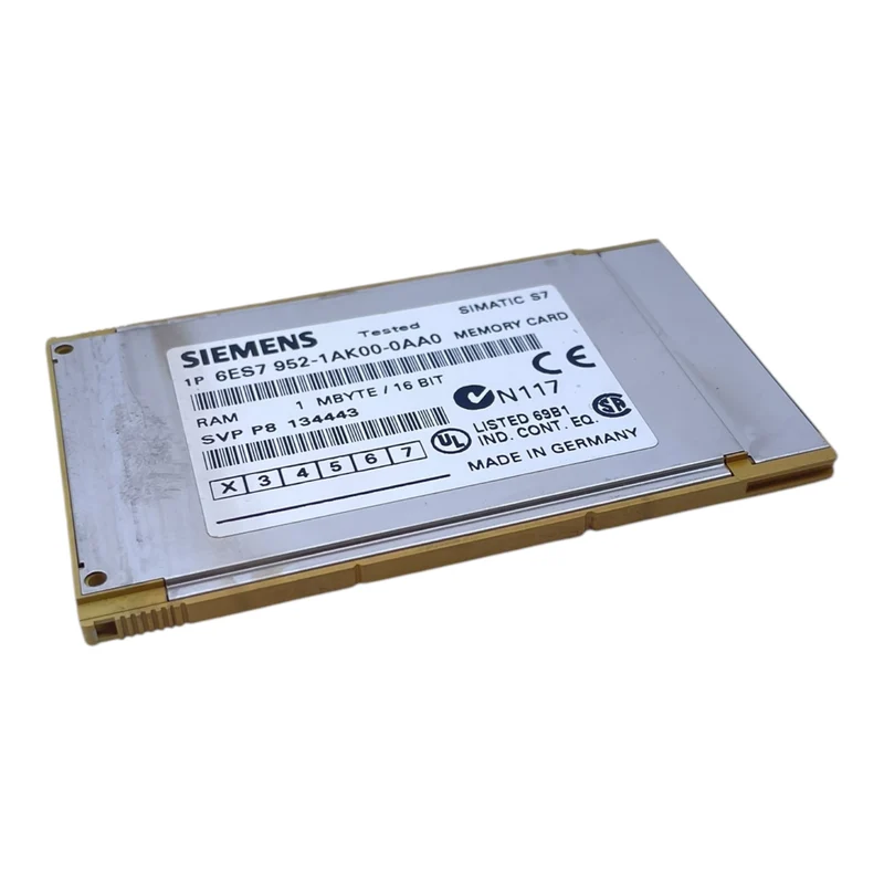 Siemens 6ES7952-1AK00-0AA0 Speicherkarte 1 MBYTE 16BIT für industriellen Einsatz