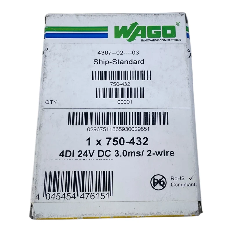 Wago 750-432 SPS-E/A Modul für E/A-System 4DI 24V DC für industriellen Einsatz