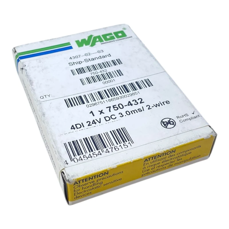 Wago 750-432 SPS-E/A Modul für E/A-System 4DI 24V DC für industriellen Einsatz