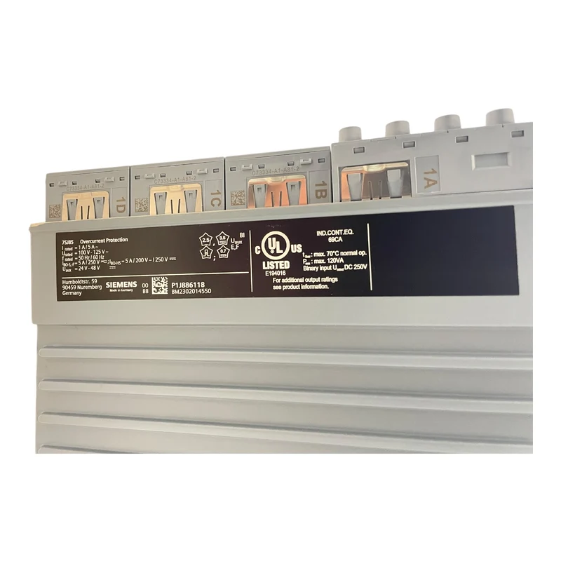 Siemens P1J886118 7SJ85 SIPROTEC Überstromzeitschutz industriellen Einsatz
