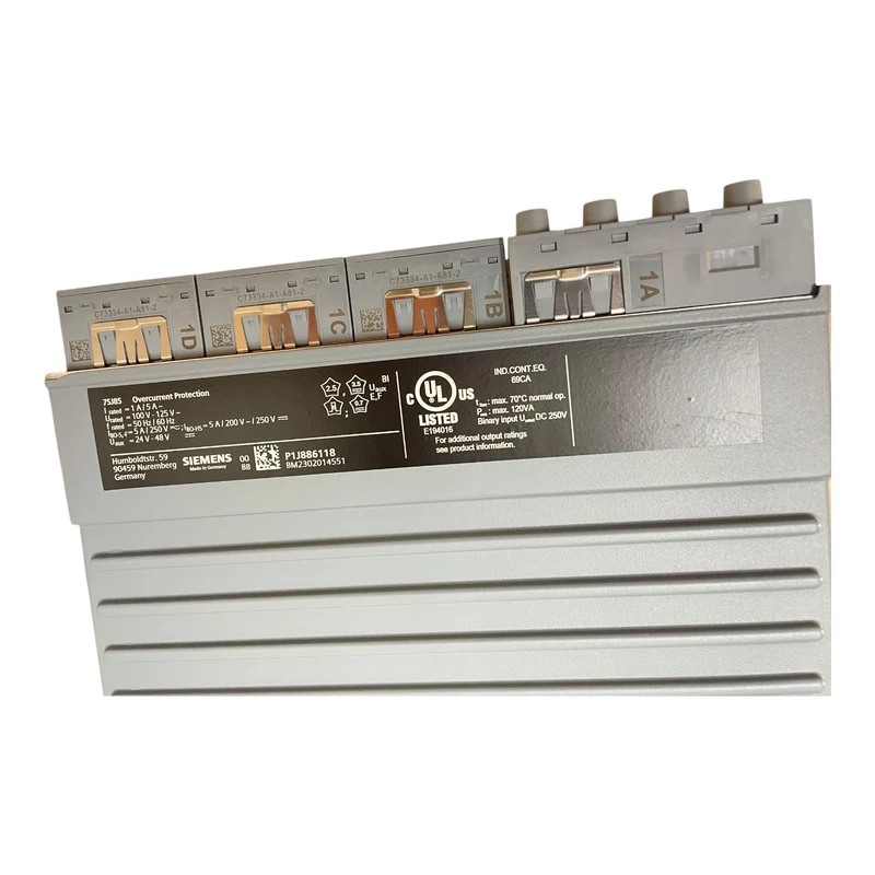 Siemens P1J886118 7SJ85 SIPROTEC Überstromzeitschutz industriellen Einsatz