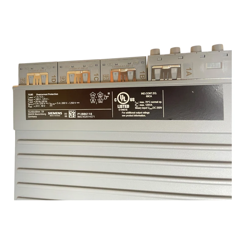 Siemens P1J886118 7SJ85 SIPROTEC Überstromzeitschutz für industriellen Einsatz