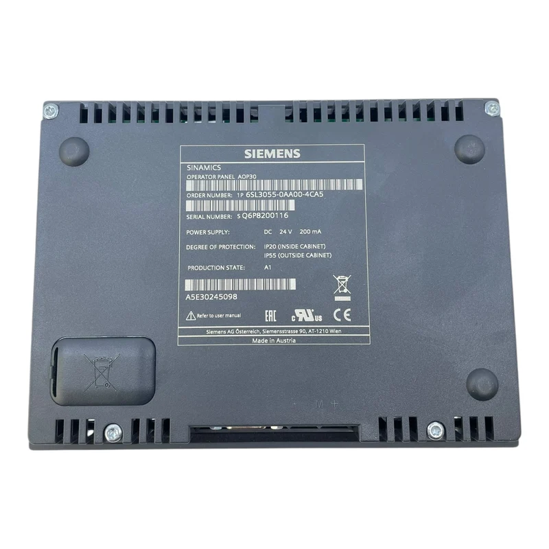 Siemens 6SL3055-0AA00-4CA5 Operator Panel SINAMICS Bedienpanel 6SL3055-0AA00-4CA