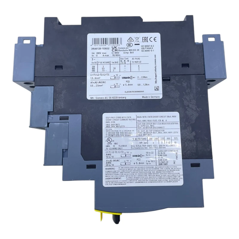 Siemens 3RA6120-1DB32 Kompaktabzweig SIRIUS Siemens 3RA6120-1DB32 Kompaktabzweig