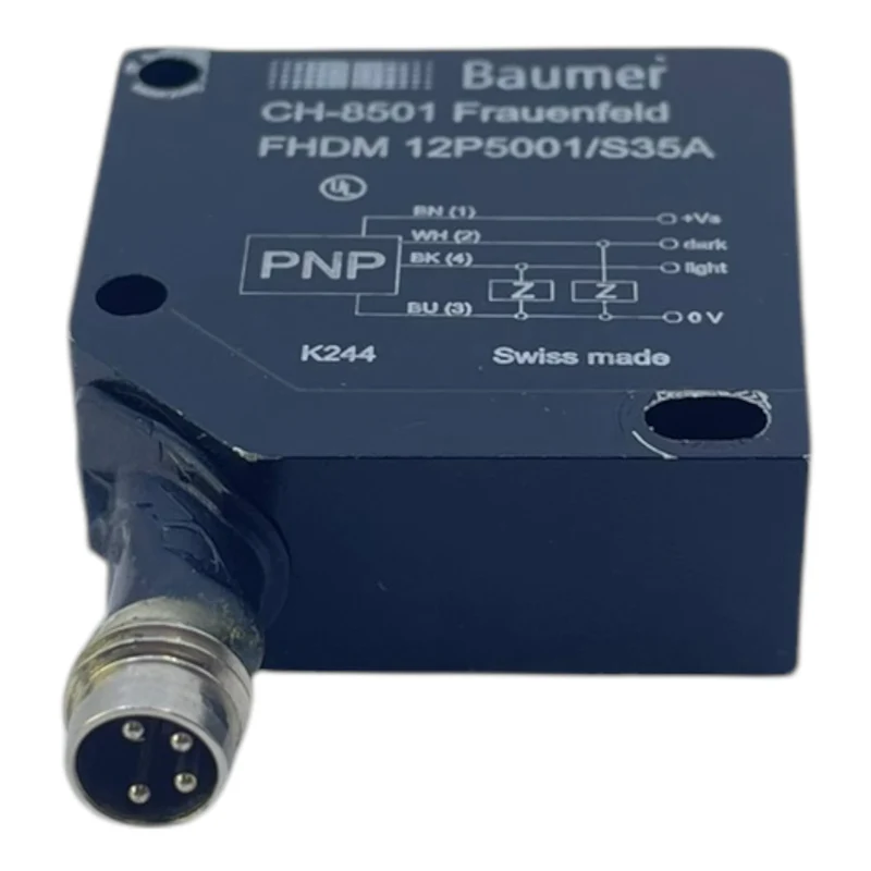 Baumer FHDM 12P5001/S35A Kubisch Optischer Sensor Baumer FHDM 12P5001/S35ABaumer