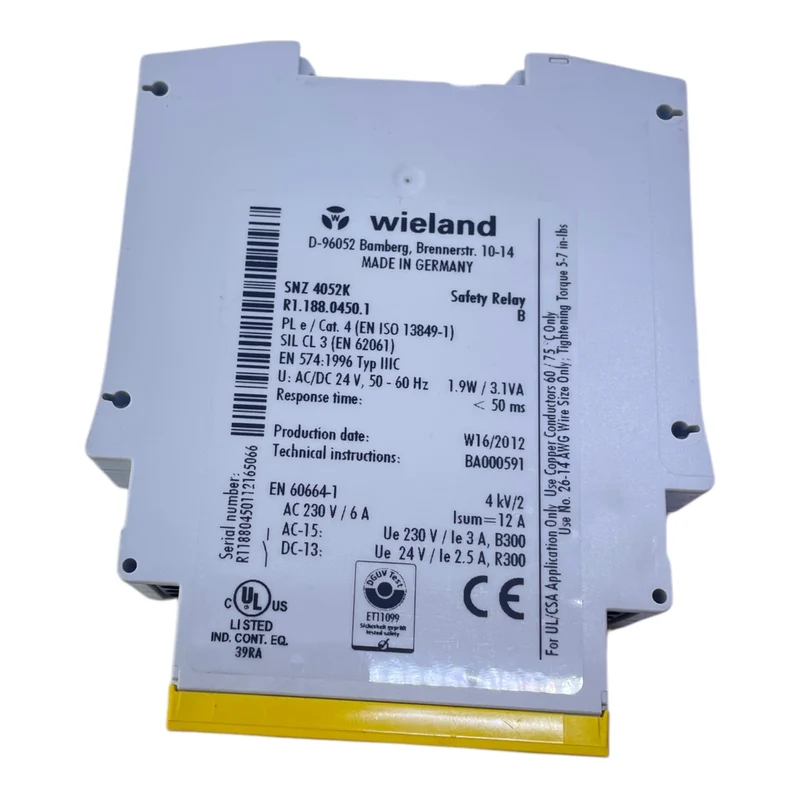 Wieland SNZ 4052K Sicherheitsrelais Wieland SNZ 4052K Sicherheitsrelais Wieland