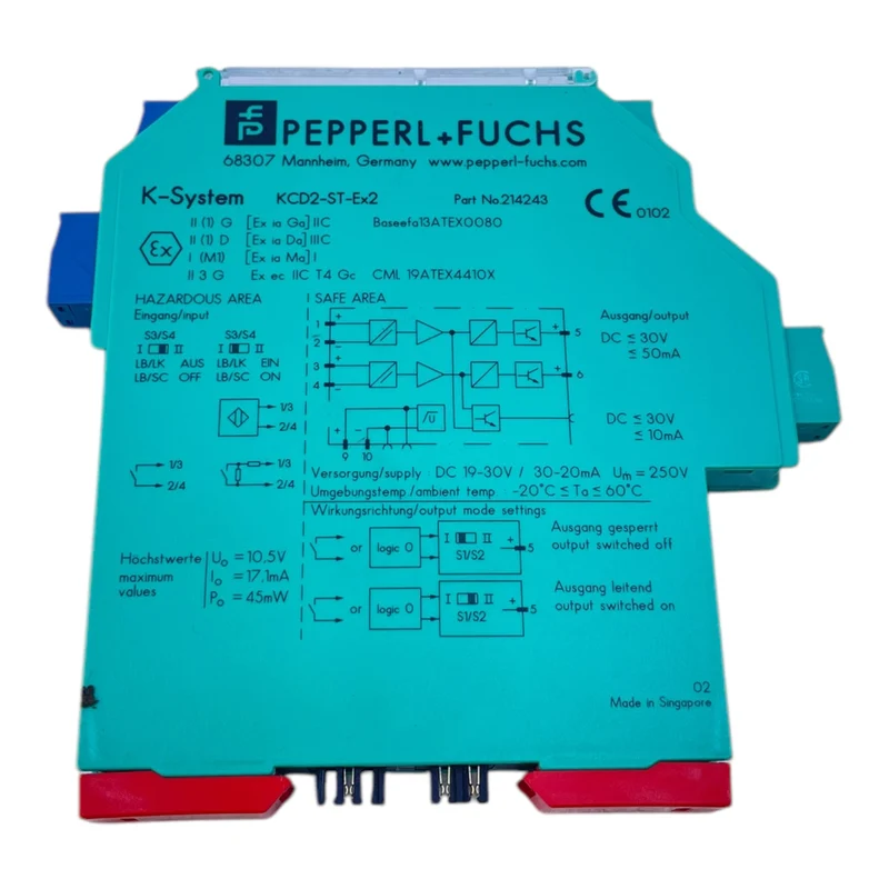 Pepperl+Fuchs KCD2-ST-Ex2 Trennschaltverstärker 214243 KCD2-ST-Ex2 214243 KCD2-S